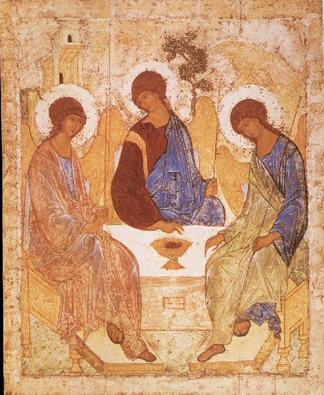 unknow artist Andrei Rublev, The gammaltestamentliga Trinity